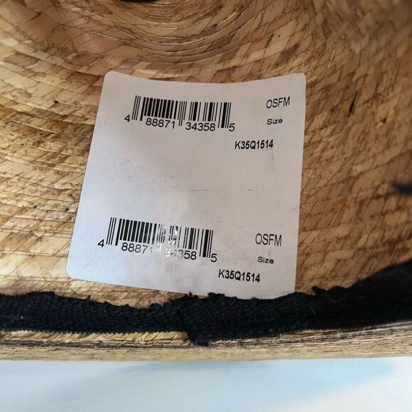 Cavenders Ranch Collection Western Hat Mens Tan Straw Leather Trim OSFM Cowboy - Picture 8 of 10